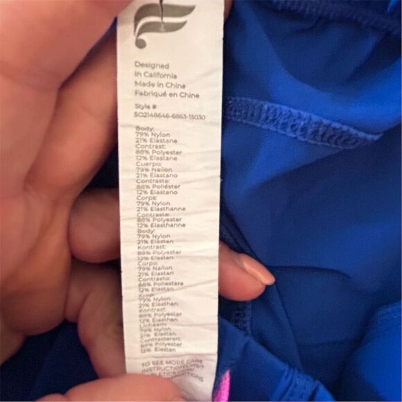 Fanatics Men's Biker Shorts Blue Size L 5in Inseam Casual Summer - Picture 7 of 8